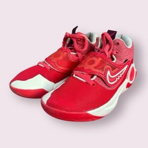Nike KD Trey 5 IX Men’s‎ 7.5 Red White Basketball Shoes Sneakers